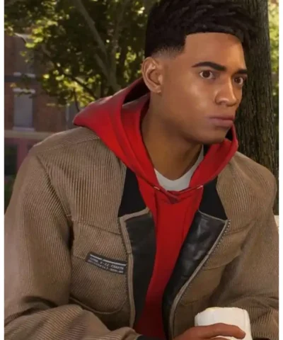 Miles Morales Spider-Man 2 Corduroy Jacket