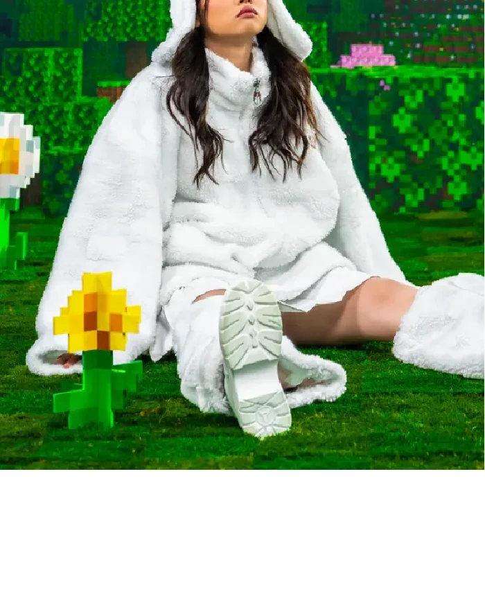 Minecraft Sheep Sherpa Fleece Jacket