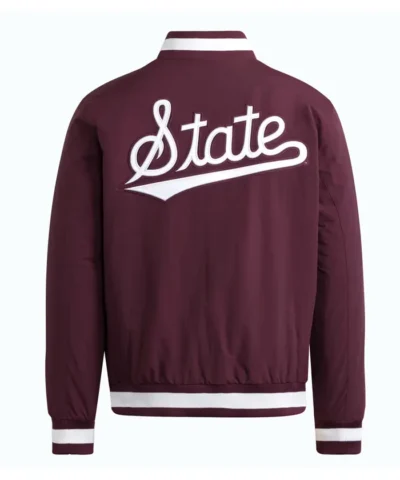 Mississippi State Bulldogs Coaches Dugout Full-Snap Maroon Jacket