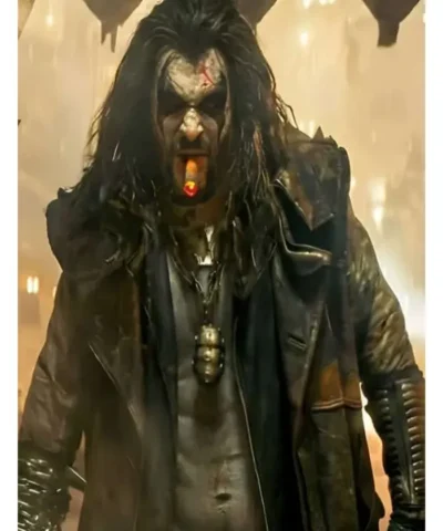 Momoa Supergirl Leather Trench Coat