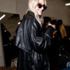 Momsen Black Leather Coat