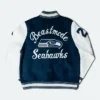 NFL 2026 Super Bowl LX Seattle Seahawks 1976 Marshawn Lynch Beastmode Wool Varsity Jacket