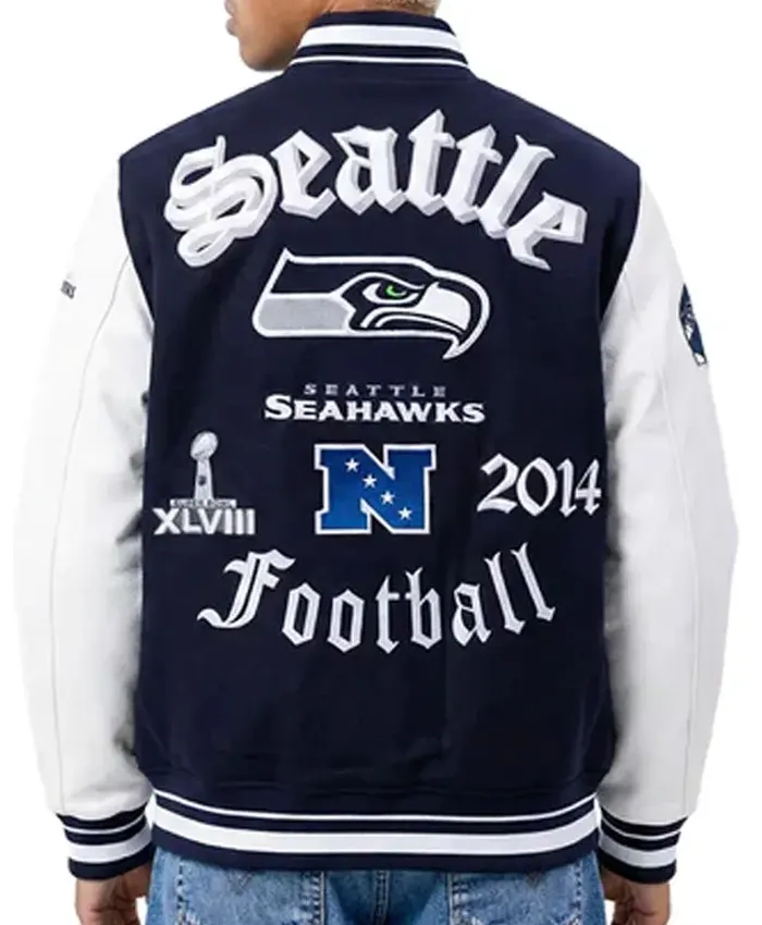 NFL Super Bowl LX 2026 Seattle Seahawks Unisex Wool Varsity Jacket