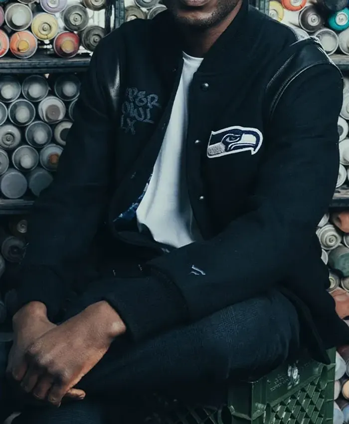 NFL Super Bowl LX’ 2026 Champions Seattle Seahawks Limited-Edition Black Wool Varsity Jacket