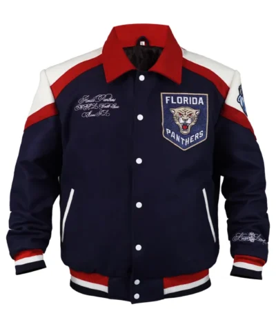 NHL 2026 Winter Classic Miami F.L Florida Panthers Unisex Blue Wool Varsity Jacket