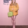 NYC Lili Reinhart Suede Miu Miu Jacket