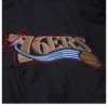 Ness Black Philadelphia 76ers Hoodie Jacket