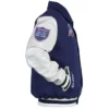 New England Patriots Navy and Off White Bomber Varsity Jacket