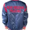 New Orleans Pelicans Navy Teddy Varsity Stin Jacket