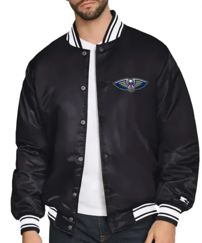 New Orleans Pelicans Triangle Black Stin Jacket