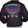 New Orleans Pelicans Triangle Black Satin Jacket