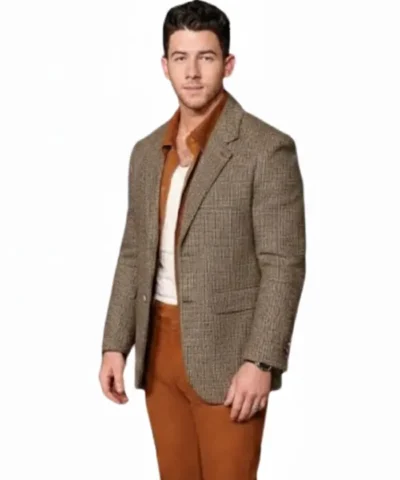 Nick Jonas The Bluff Movie Premiere Grey Blazer