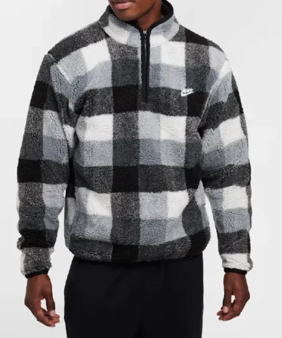 Nike Club Seasonal Winterized All Over Print Half-Zip Jacket