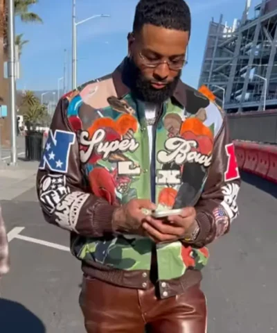 OBJ Super Bowl LX leather jacket