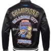 Oklahoma City Thunder 2025 Champions Full-Snap Satin Black Jacket