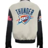 Oklahoma City Thunder Varsity Full-Zip Black & White Jacket