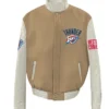 Oklahoma City Thunder Varsity Brown Jacket