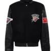 Oklahoma City Thunder Varsity Black Jacket