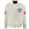 Oklahoma City Thunder Varsity White Jacket