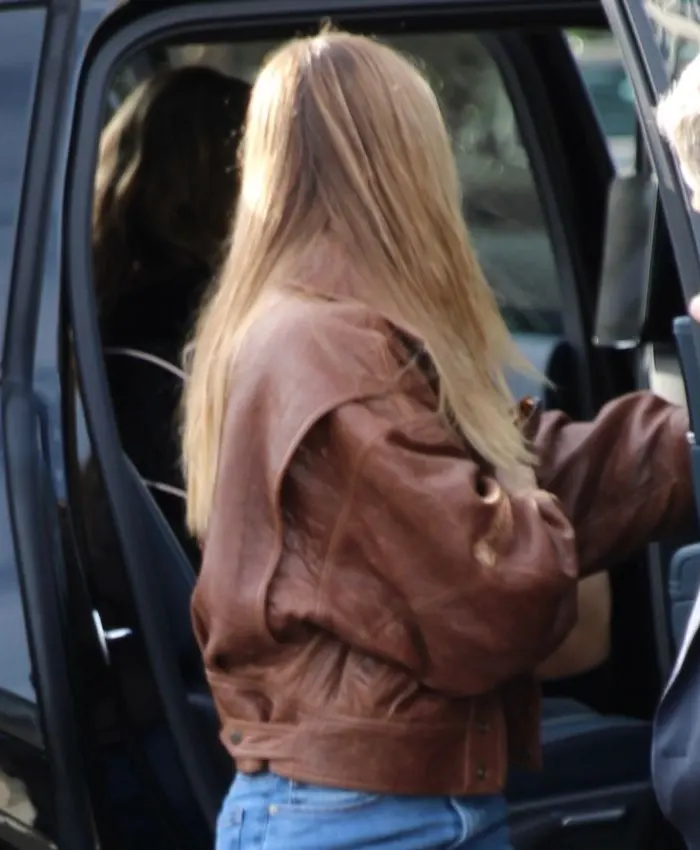 Olivia Ponton Fanatics Super Bowl 2026 Leather Jacket