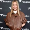 Olivia Ponton Fanatics Super Bowl 2026 Cowhide Leather Jacket