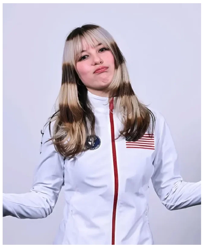 Olympics 2026 Alysa Liu White Jacket