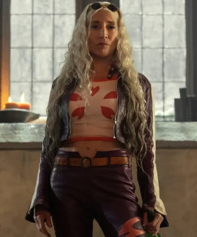 One Piece S02 Dr. Kureha Purple Leather Jacket