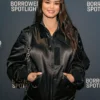 Paris Berelc Bomber Black Satin Jacket