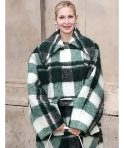 PFW 2026 Kelly Rutherford Wrap Coat