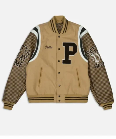 Patta Athletic Houndstooth Varsity Jacket