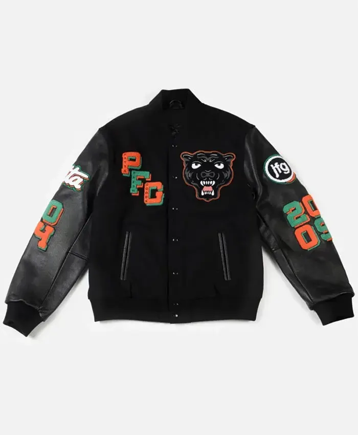 Patta x JFG 2026 Unisex Black Varsity Jacket