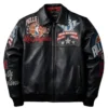 Pelle Pelle x All Star Los Angeles Black Leather Jacket For Sale