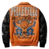 Shop Pelle Pelle x All Star New York Leather Orange Jacket
