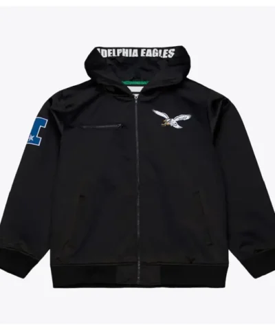 Philadelphia Eagles Black Walk The Tunnel Hoded Jacket