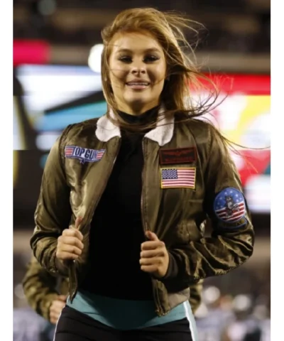 Philadelphia Eagles Cheerleaders Top Gun Jacket