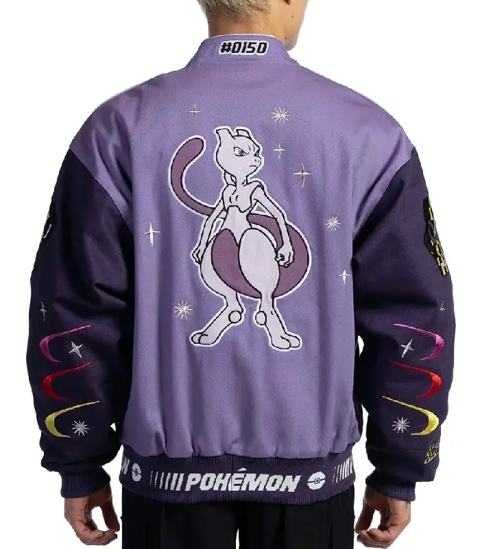 Pokemon x Jimmy Paul Mewtwo Jacket Back View