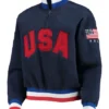 Polar Quarter-Zip Navy Team USA Blue Vintage Jacket
