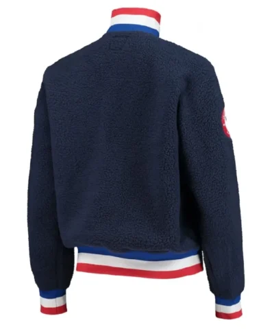 Polar Quarter-Zip Navy Team USA Blue Vintage Jacket