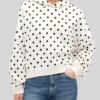 Polka Dot White Hoodie