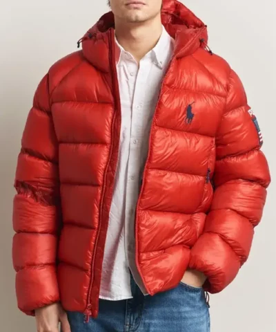 Polo Ralph Lauren Team USA Hawthorne Puffer Red Jacket