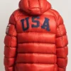 Polo Ralph Lauren Team USA Hawthorne Puffer Red Jacket - Back