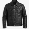 Premium Slim-Fit Black Leather Jacket