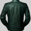 Premium cafe racer jacket crafted from soft sheepskin leather for men