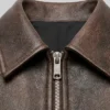 Premium quality men’s leather jacket with vintage detailing and timeless design.