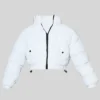 Pretty Little Thing White Puffer Jacket