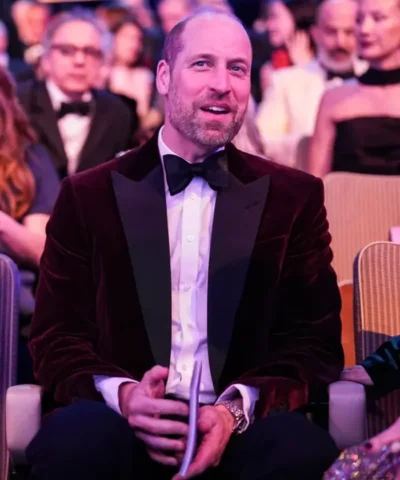 Prince William BAFTAs Style Velvet Blazer