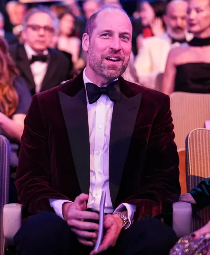 Prince William BAFTAs Style Velvet Blazer