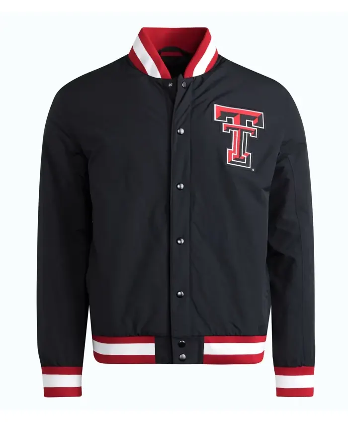 Raiders Texas Tech Red Black Coaches Dugout Jacket