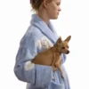 Reese Witherspoon Cloud Patches Light Blue Bathrobe For Sale