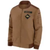 Salute To Service Denver Broncos Brown Bomber Jacket